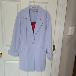 Chico's Light Blue Women's Blazer and Contrasting Cami Blouse